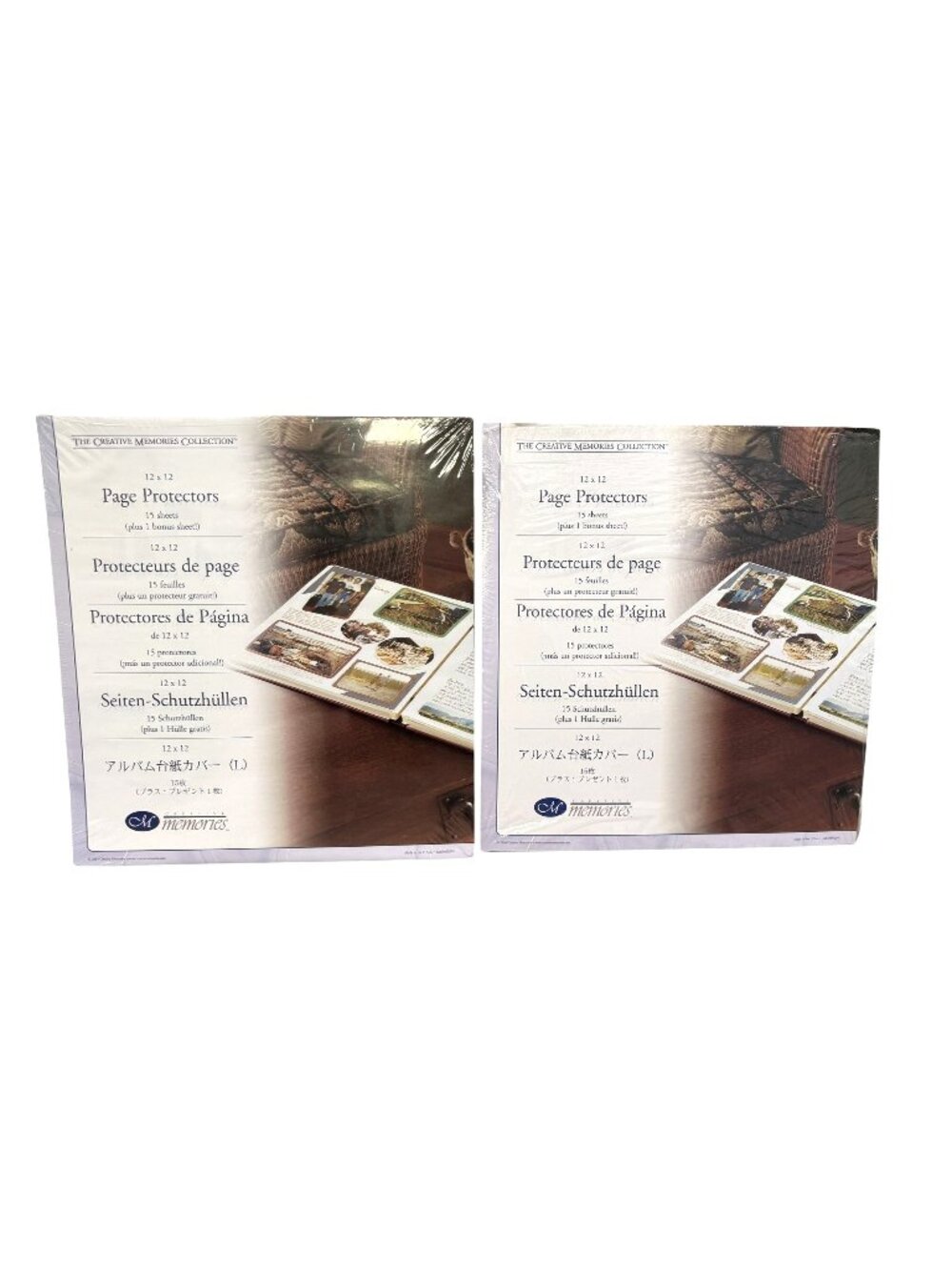 Creative Memories 12x12 Page Protectors 19 Sheets Total 2004 Old Style